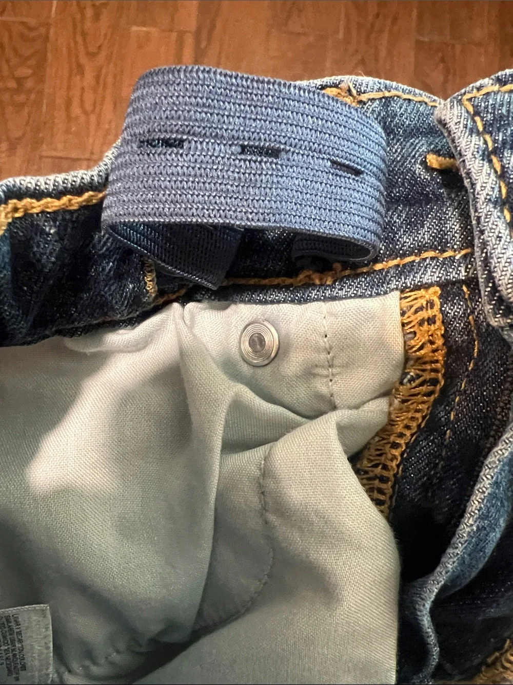 Old Navy Boys Straight Leg Denim Jeans - Dark Blue and Gray Jeans